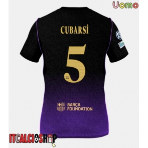Barcelona Pau Cubarsi #5 Seconda Maglia 2026-27 Manica Corta Barcelona Pau Cubarsi #5 Seconda Maglia 2026-27 Manica Corta